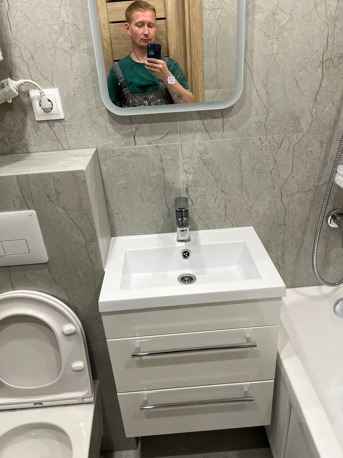 Ремонт совмещённого санузла — фото 71